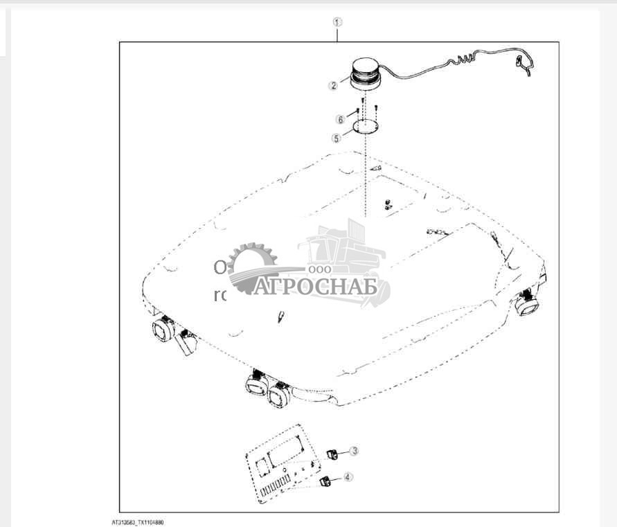 Комплект проблескового маячка 